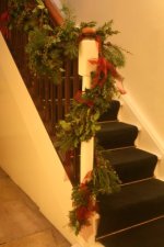 Staircase garland Inn Whitewell Staircase garland Inn Whitewell